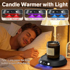 Coffee Mug Warmer - 55W Electric Coffee Warmer for Desk 3 Temp Settings & 2-9 Timer Smart Cup Warmer for Desk Candle Warmer Plate with LED Lights Beverage Tea Milk Warmer for Home & Office