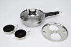 2 Cups Egg Poacher Pan - Stainless Steel Poached Egg Cooker – Perfect Poached Egg Maker – Induction Cooktop Egg Poachers Cookware Set with 2 Nonstick Large PFOA FREE Egg Poacher Cups…