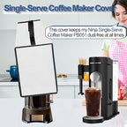Coffee Maker Dust Cover for Ninja Pod & Grounds Specialty Single-Serve Coffee Maker PB051/PB051GB/PB051SG/PB051ST, Heavy Duty Waterproof Coffee Machine Protective Cover Case (Silver)