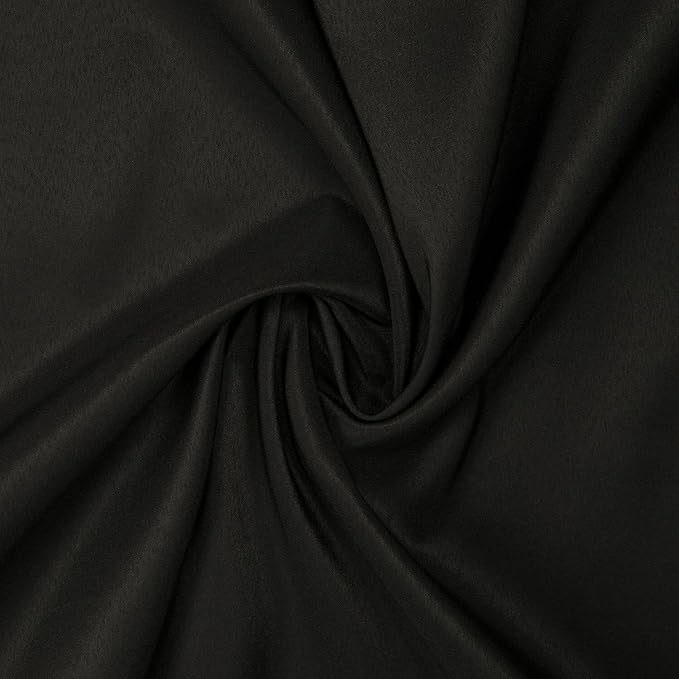 Gee Di Moda Rectangle Tablecloth - 90 x 156 Inch Black Table Cloth for 8 Foot Table with Floor-Length Drop - Heavy Duty Washable Fabric - 8 Ft Buffet Table, Holiday Party, Wedding & Baby Shower