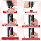 Electric Wine Aerator, One-Touch Automatic Wine Decanter for Red & White Wine, Wine Dispenser, Wine Pourer, Wine Gifts for Wine Lovers (Black)