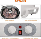 Upgrade Coffee Roaster Machine for Home Use, 110V Household Electric Coffee Bean Roaster with Timer 1200W Roasting Machine Peanut Bean Home Coffee Roaster