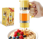 Aelga Glass Honey Dispenser No Drip - 9 OZ Honey Pot Honey Jar with Handle - Maple Syrup Dispenser