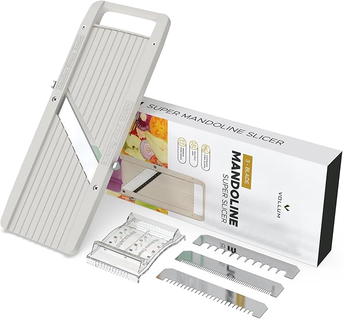 Wide Mandoline Slicer Professional Japanese Mandoline Slicer with Interchangeable Stainless Steel Blades