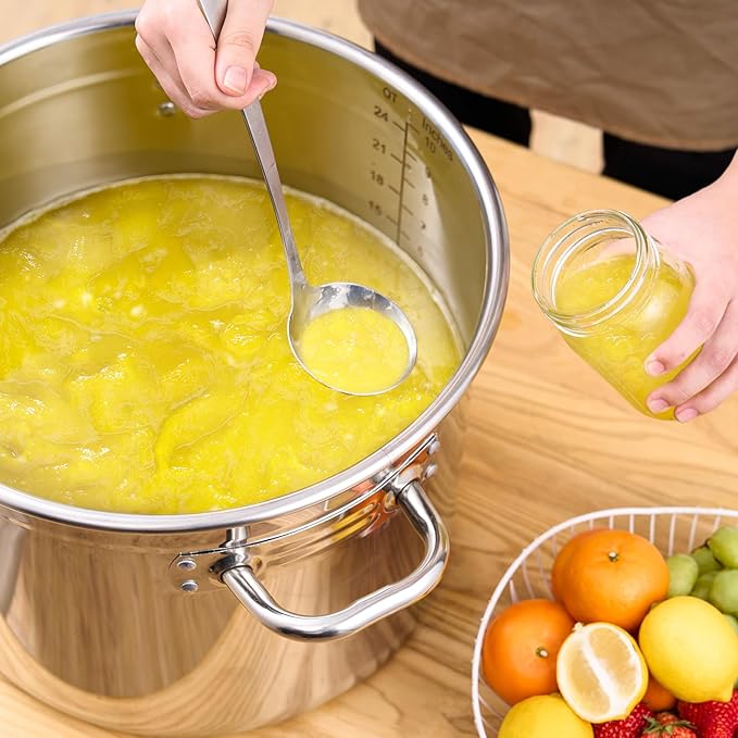 VEVOR Canning Supplies Starter Kit, 11 Pieces Stainless Steel Water Bath Canning Kit for Beginners, Canning Tools Set: Pot, Rack, Lid, Ladle, Funnel, Tongs, Jar Lifter, Wrench, Measuring Cup