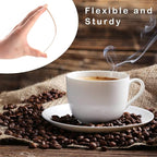 Wooden Coffee Stirrers Individually Wrapped, 500-Count 5.5 Inch Birch Stir Sticks, Natural & Eco-Friendly Disposable Wood Stirrers for Coffee, Hot Drinks, Cocktails, Coffee Bar Accessories ﻿