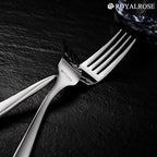 20-Piece Alexander Fine Silverware Set, Service for 4, 18/10 Stainless Steel, Well Made, Dishwasher Safe, Heavy Duty Flatware Set