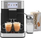 KitchenAid Fully Automatic Espresso Machine KF8 with Milk Attachment & Plant Based Milk Options, KES8558BK, Cast Iron Black