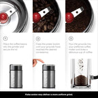 Bodum Bistro Electric Blade Coffee Grinder, Brushed Stainless Steel