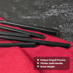 Alata Cube Black&Ripple Black 20-Piece Silverware Set Stainless Steel Flatware Set