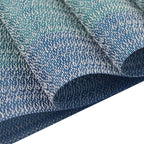 PIGCHCY Placemats Set of 8 Washable Durable Placemat Vinyl Heat Resistant Non-Slip Table Mats Indoor Outdoor (Coastal Blue)