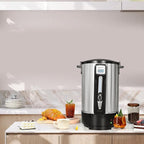 Commercial Coffee Urn 50 Cups（12L, Stainless Steel Large-Capacity Coffee Maker for Catering, Events, Offices & Restaurants, Fast Brew & Keep Warm Function
