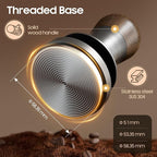 MHW-3BOMBER 58mm Espresso Tamper - 3 Spring Loaded Coffee Tamper with 15lb / 30lbs Replacement Springs - Barista Calibrated Tamper with Sound Feedback - Compatible with 58mm Portafilter T6172T-OS