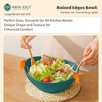 Homienly Salad Bowls 6 PCS Wheat Straw Bowls - 60oz Large Serving Bowl - Microwave and Dishwasher Safe Cereal Bowl Big Soup Bowl for Kitchen, Camping, Picnic, Party, Popcorn Bowl Set - Green