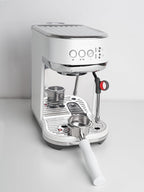 Normcore 54mm Bottomless Portafilter Fits Breville Sage Barista Express Machines, Barista-Grade Naked Espresso Tool, Included 18g Filter Basket, Anodized Aluminum Handle, White