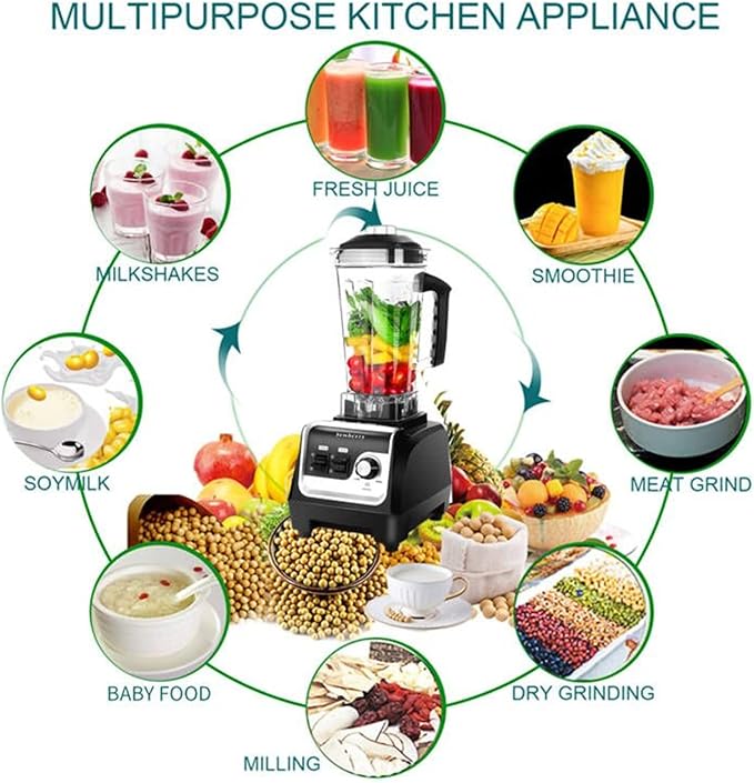 Professional Countertop Blender for home and commercial use, 2200W High Speed Smoothie Blender for Shakes and Smoothies with 70OZ BPA-Free Tritan for Crushing Ice, Frozen Dessert, and Nuts etc.