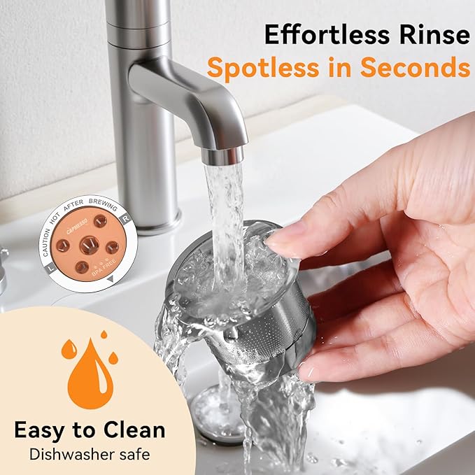 CAPMESSO Reusable K Cups for Keurig: 2025 Updated My K Cup Stainless Steel Coffee Filter Refillable Coffee Pods for K Supreme/K Slim/k-Duo Gen 2/K-Brew Chill with Multistream Technology (2 Pack)