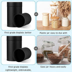 Zopeal 10 Pack Metal Tea Tin Canister with Airtight Double Lids 16 oz Round Tin Can with Lid Double Sealed Small Kitchen Container for Loose Tea Storage Coffee Sugar Candy Herbs and Spices