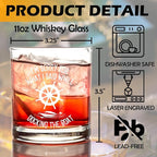 kunlisa I'm Sorry for What I Said While Docking the Boat Whiskey Glasses, Nautical Gifts for Sailors, Boat Captain Gifts, 10 oz Drinking Rocks Glasses for Men Whisky Cocktail Scotch Bourbon Liquor