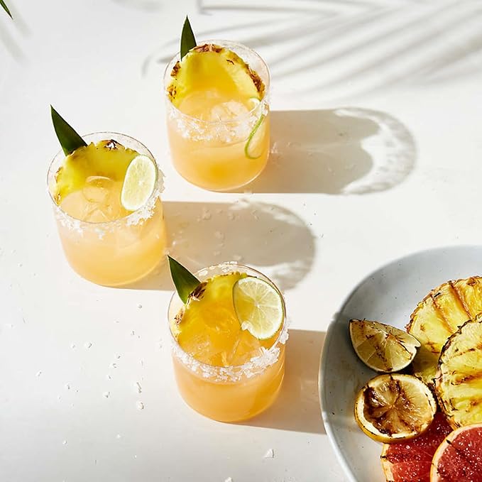 Luigi Bormioli Top Class 12.25 oz Double Old Fashioned Glasses - Set of 6 Elegant Italian-Made Drinkware with Simple Lines Durable Glassware for Whiskey Cocktails, Water, Juice - Great for Gifting