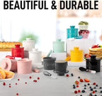 Zulay Kitchen Porcelain Butter Crock With Lid & Knife - Authentic French Butter Dish For Fresh & Spreadable Butter - Gray