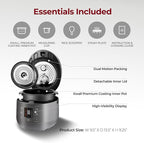 CUCKOO CRP-ST0609FG 6-Cup (Uncooked) / 12-Cup (Cooked) Twin Pressure Rice Cooker & Warmer with Nonstick Inner Pot, 16 Menu Options, 3 Voice Guide, Auto Clean (Gray)