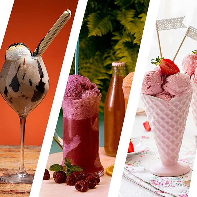 4 Pack Containers Replacement for Ninja,Creami Pints and Lids 16oz Compatible with Ninja NC299AMZ NC300 Series Deluxe Ice Cream Makers Cups Dishwasher Safe (16OZ)