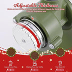 Electric Coffee Grinder Burr Espresso Coffee Bean Grinder Small Automatic Stainless Steel Coffee Mill With Brush, Pea Green