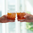 Zulay Kitchen Acrylic Glasses Drinkware - 6 Piece Unbreakable Plastic Tumblers - BPA-Free, Reusable Plastic Drinking Glasses for Home & Outdoors - Stackable, Lead-Free & Dishwasher Safe - (12 oz)