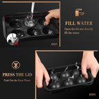 Whiskey Ice Ball Maker, [Fill without Funnel & Easy Release] 2.2'' Round Large Iced Cube Trays with Cover, Reusable Sphere Silicone Ices Tray with Lids for Bourbon, Gift for Brandy Lover