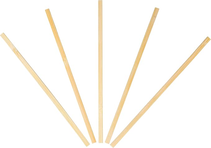 1000 Count | KingSeal Bamboo Wood Coffee Stirrers, Square End, 7 inch Length, 100% Renewable and Biodegradable - 2 Boxes x 500 Stirrers