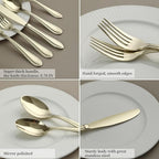 Silverware Set, 60-Piece Stainless Steel Flatware, 18/0 Stainless Steel Utensils, Dishwasher Safe, Modern Tableware for Home & Kitchen Dining