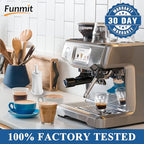 8 Pack Replacement Water Filter for Breville Espresso Machine Barista Touch Bes880, Barista Pro BES878, Oracle Touch BES990, Oracle BES980, Dual Boiler BES920 Bambino ClaroSwiss Sage by Funmit