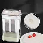 Ejoyous Yogurt Strainer, Greek Yogurt Filter Maker, Whey Separation Tool, Cheese Separator, Fine Mesh Bag and Lid, Homemade Yogurt, Soybean Milk