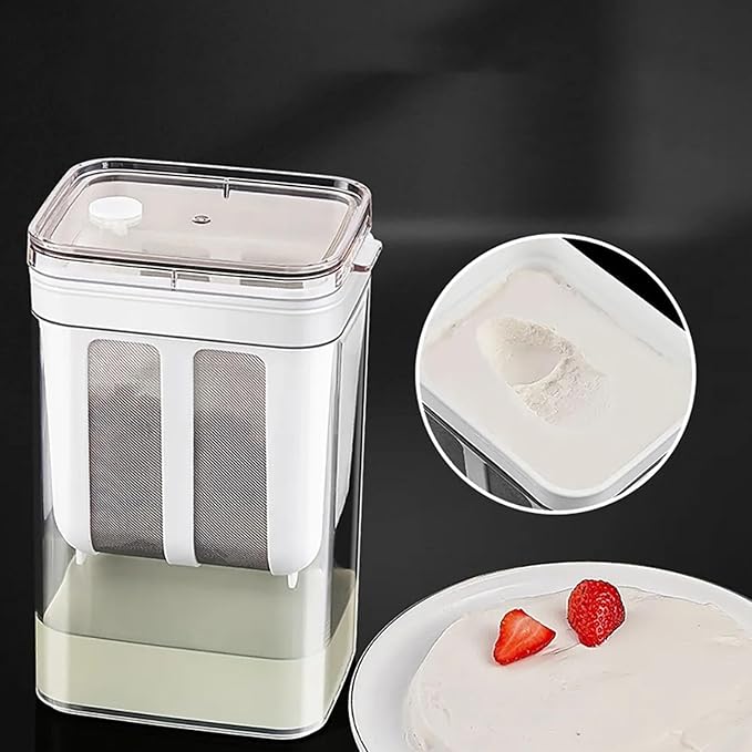 Ejoyous Yogurt Strainer, Greek Yogurt Filter Maker, Whey Separation Tool, Cheese Separator, Fine Mesh Bag and Lid, Homemade Yogurt, Soybean Milk