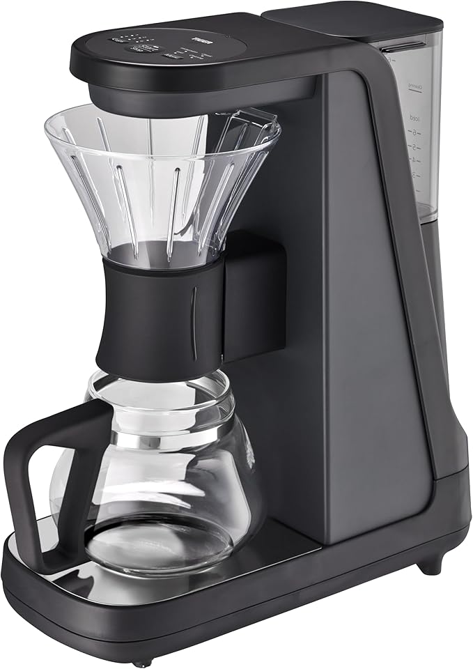 Tiger Hybrid Automatic Coffee Maker - Pour Over Coffee Maker & Immersion Brewing Coffee Machine, Innovative Design for Outstanding Brew, Black