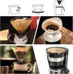 200 Count Cone Coffee Filters Size 02, Coffee Filters 2 Cone Paper, Pour Over Filters Compatible with V60 Dripper and Drip Coffee Maker, Unbleached Natural Brown