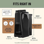 Flavia Aroma Brewer Bundle with 84 Freshpacks and 1 Merchandiser - Coffee Machine, Makes Coffee, Lattes, Tea, and other Hot or Iced Beverages with Single-Serve Freshpacks, Multiple Brew Sizes, Black