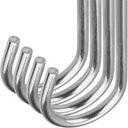 RHBLME 100 Pack S Hooks - 2.8 Inch Small Heavy Duty Stainless Steel S Hooks for Hanging Jeans, Cooking Utensils, Potted Plants, etc