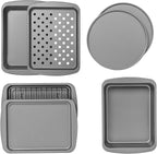 G & S Metal Products Company Ovenstuff Toaster Oven Bakeware Set, 8-Piece Set