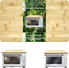 Bamboo Cutting Board Compatible with Breville 860BSS 845BSS BOV800XL Smart Oven Convection Toaster Oven, 100% Natural Organic Bamboo, 17.8" × 10.8" Accessories for Countertop Convection Oven