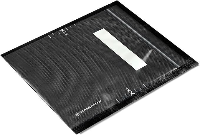 Resealable Zipper Vacuum Seal Bags 7" x 8" (100 Count) 5.5 Mil (Black and Clear) - BPA Free Commerical Grade Food Saver for Storage, Sous Vide, Cookies, Candy, Meal Prep Packaging, Candy, Sealer Bag