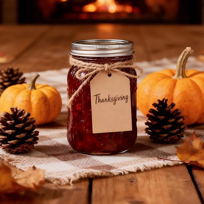 WELLIFE Wide Mouth Mason Jars, 4 Pcs Mason Jars 32 OZ for Preserving,Jam,Honey,Wedding Favors,Sauces,Meal Prep,Salad,Yogurt & Decor