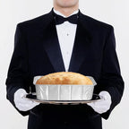 PARTY BARGAINS 5 Lb Aluminum Loaf Pan - 100 Pack, Heavy Duty Disposable Bread Pans for Perfect for Baking, Lasagna, Meatloaf & Food Serving (Max 240°C)