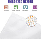 CAREGY Food Vacuum Sealer Rolls Bags 8 Pack 4 Rolls 8'' x 20' and 4 Rolls 11''x 20' Commercial Grade BPA Free Bag Rolls Embossed Food Saver Bags for Meal Prep,Sous Vide Cooking and Food Storage