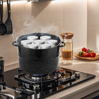 Canning Pot with Rack and Lid-Canning Kit for Beginners, 21.5 Quart Stock Pots-Canning Supplies Starter Kit for Beginners,Water Bath Canners for Canning,Food Grade Accessories Starter by JY COOKMENT