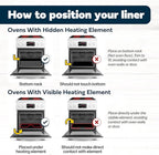 Cooks Innovations Toaster Oven Non Stick Liner & Crisper Set - Get Crispy Food Every Time - Easy Clean Up - Premium Crisping Sheet with Nonstick Oven Liner for Toaster Oven (9 x 11)