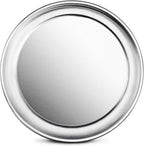 New Star Foodservice 536488 Restaurant-Grade Aluminum Pizza Pan, Baking Tray, Wide Rim, 8-Inch