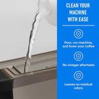 Essential Values Descaling Solution Compatible with Breville - Coffee Pot Cleaner and Descaler - Descaler Specially Formulated for Breville Coffee Machines 12 Month Supply 2-Pack