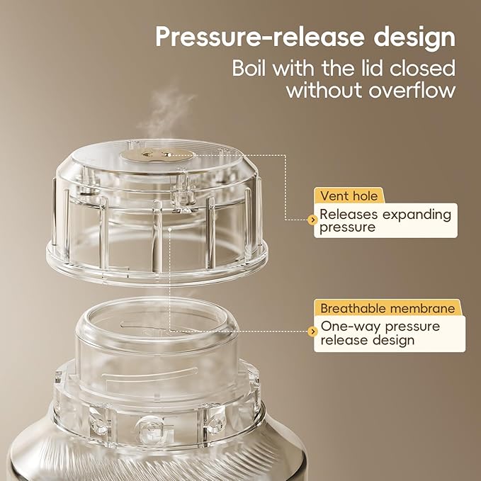 1000mL Portable Electric Kettle, 304 Stainless Steel Water Boiler with 4 Temp Settings, Keep Warm & Boil-Dry Protection, Electric Tea Kettle for Travel, Hotel, Camping (120V Outlets)